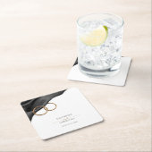 Black Velvet Wedding Coaster Kartonnen Onderzetters (Insitu)