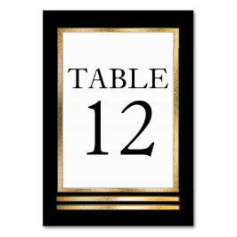 Black | Verguld | Wit Modern Eenvoudig Elegant Kaart