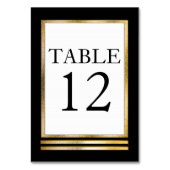 Black | Verguld | Wit Modern Eenvoudig Elegant Kaart (Achterkant)