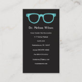 Black Vertical Eye Doctor Optometrist-bril Visitekaartje (Voorkant)