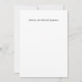 Black Victoriaans Weddenschap-kaarten Kaart (Achterkant)