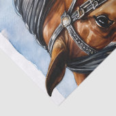 Black Victorian Woman With Horse Tissue Paper Tissuepapier (Detail)