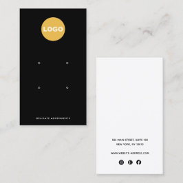 Black Vier 4-holepige Logo voor schermhouder met z Visitekaartje