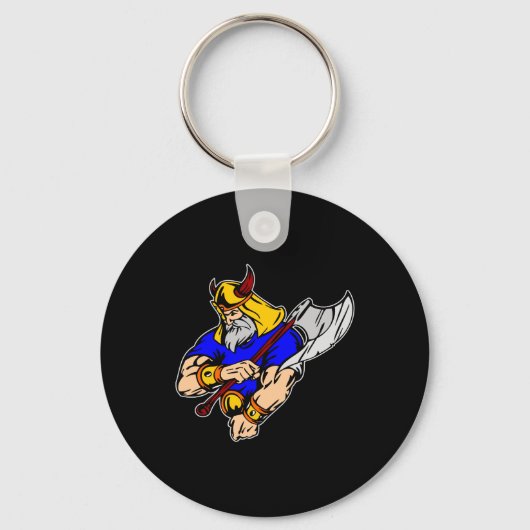 Black Viking Praying Sleutelhanger (Voorkant)