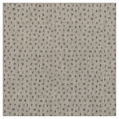 Black Viking runt Pattern White Grey Background Stof (Swatch)