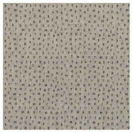 Black Viking runt Pattern White Grey Background Stof