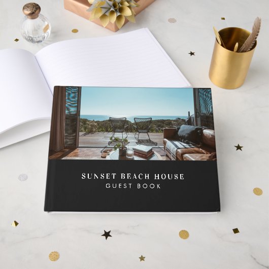 Black Villa Rental Vacation House Guest Insights Gastenboek (Voorkant open)