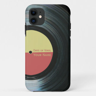 Black Vinyl Record effect op iPhone 5 Hoesje Xtrem