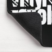 Black Vinyl Revolutions Mousepad Muismat (Hoek)