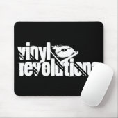 Black Vinyl Revolutions Mousepad Muismat (Met muis)