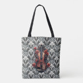 Black Violin in Art Deco GMajor \Schoudertas Tote Bag (Achterkant)