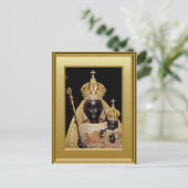 Black Virgin Mary en child Jesus Briefkaart (Staand voorkant)