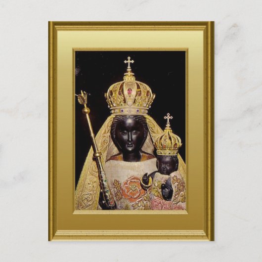 Black Virgin Mary en child Jesus Briefkaart (Voorkant)