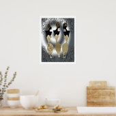 Black Vogue in Gold Poster (Keuken)