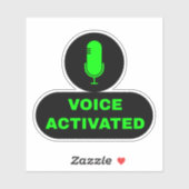 Black Voice geactiveerd Sticker (Vel)