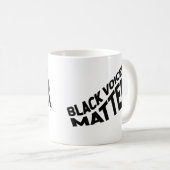 Black Voices Matter Koffiemok (Voorkant rechts)