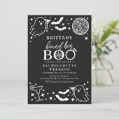 Black vond haar Boo Halloween vrijgezellenweekend Kaart (Staand voorkant)