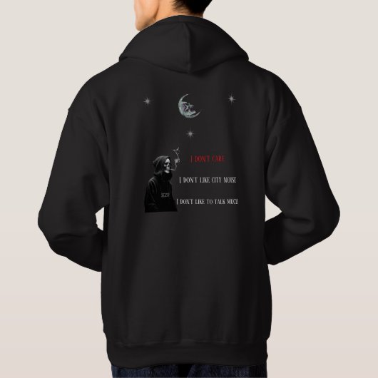 black vortex hoodie (Achterkant)