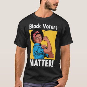 Black Voters Matter 2020 VerkiezingsAfrikaans-Amer T-shirt