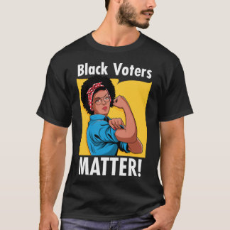 Black Voters Matter 2020 VerkiezingsAfrikaans-Amer T-shirt