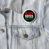 Black Votes Matter Knop Ronde Button 5,7 Cm (In situ)