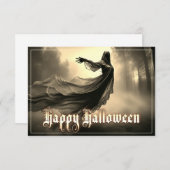 Black Vrouw Ghost in Hellscape - Halloween (Voorkant / Achterkant)