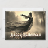 Black Vrouw Ghost in Hellscape - Halloween (Voorkant)