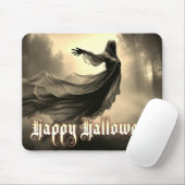 Black Vrouw Ghost in Hellscape - Halloween Muismat (Met muis)