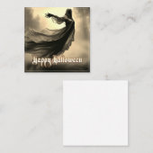 Black Vrouw Ghost in Hellscape - Halloween Notitiekaartje (Voorkant / Achterkant)