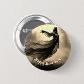 Black Vrouw Ghost in Hellscape - Halloween Ronde Button 5,7 Cm (Voorkant /achterkant)