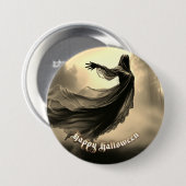 Black Vrouw Ghost in Hellscape - Halloween Ronde Button 7,6 Cm (Voorkant /achterkant)