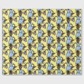 Black Vrouw Nurse Gift Wrap Cadeaupapier (Vlak)