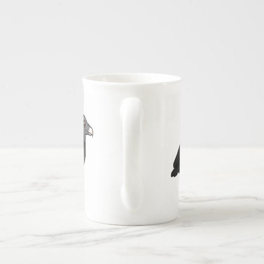 Black Vulture Bone China Mok (Achterkant)