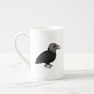 Black Vulture Bone China Mok