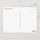 Black Vulture Illustration Briefkaart (Achterkant)