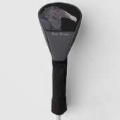 Black Vulture Illustration Golfheadcover (Voorkant)
