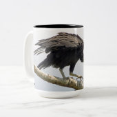 Black Vulture Large Mok (Voorkant links)