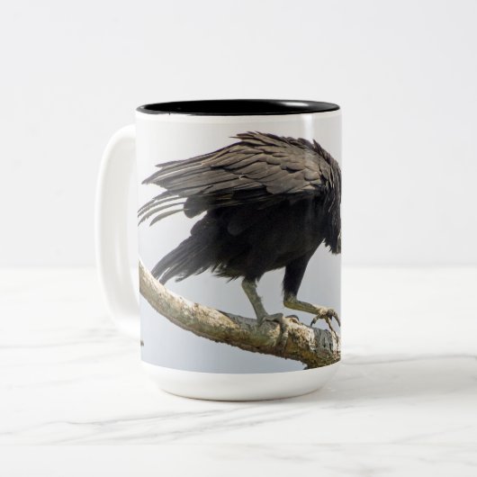 Black Vulture Large Mok (Voorkant links)