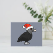 Black Vulture Santa Feestdagenkaart (Staand voorkant)