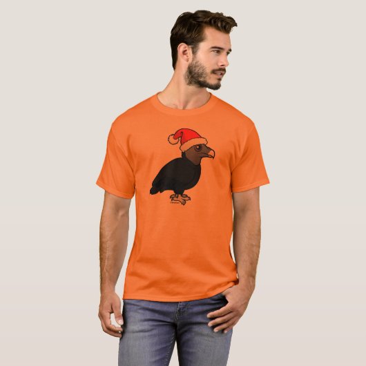 Black Vulture Santa T-shirt (Voorkant volledig)