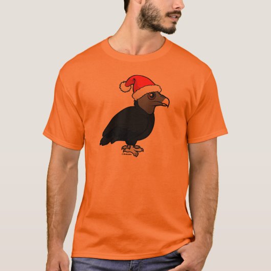 Black Vulture Santa T-shirt (Voorkant)