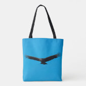 Black Vulture Tote Bag (Achterkant)