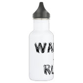 BLACK WALK JOG RUN (font SCRIBBLE) Waterfles (Links)