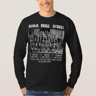 Black Wall Street Greenwood Tulsa Oklahoma Black T-shirt