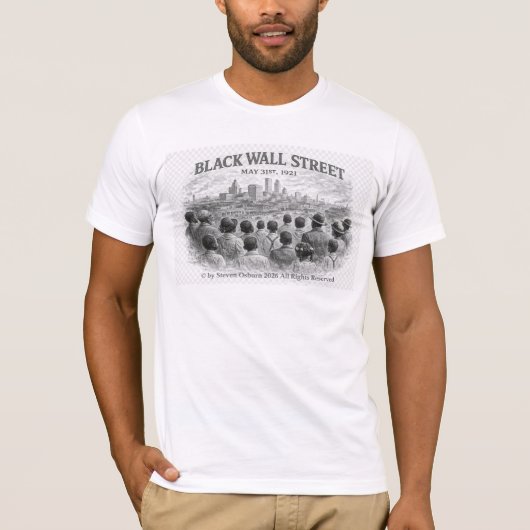 Black Wall Street-shirts T-shirt (Voorkant)