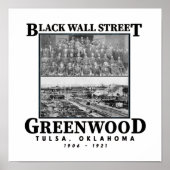 Black Wall Street Tulsa Massacre History Pride Poster (Voorkant)