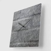 Black Wall zilgrijs grafiet Vierkante Klok (Hoek)