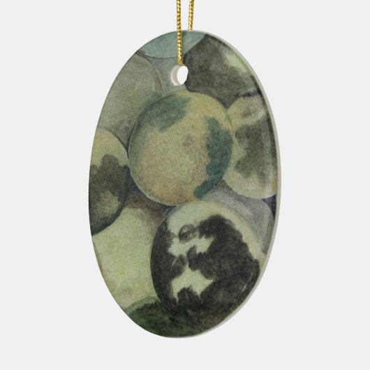 Black Walnoten Keramisch Ornament (Links)