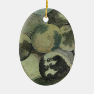 Black Walnoten Keramisch Ornament
