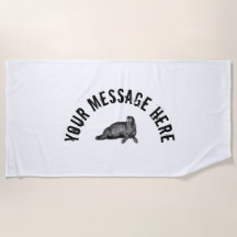 Black Walrus simpele illustratie